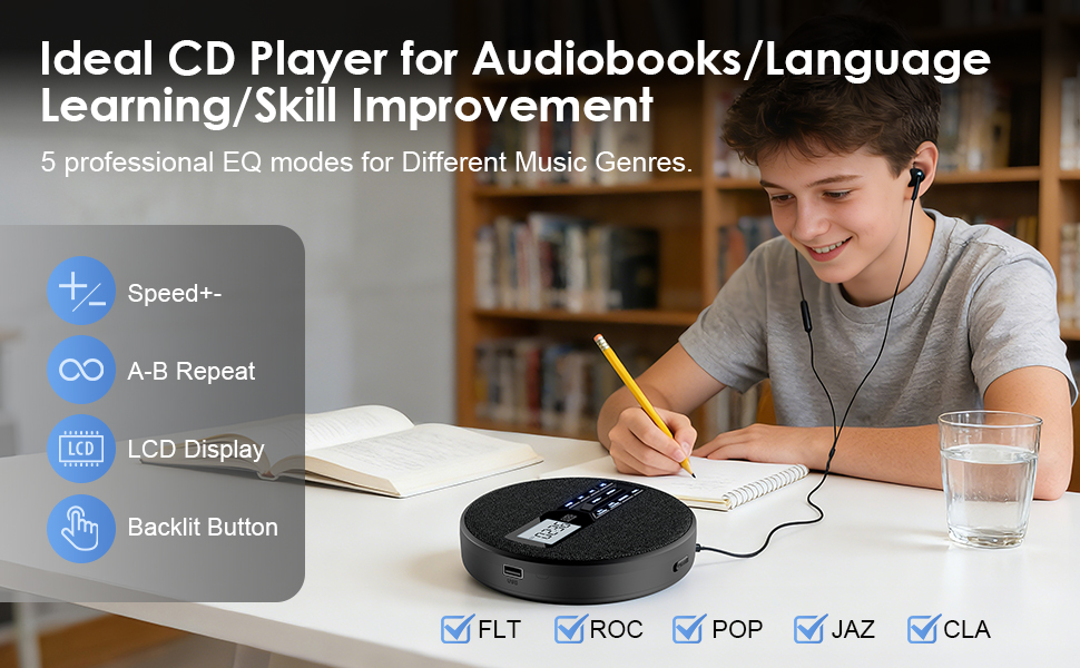small cd player for audiobooks