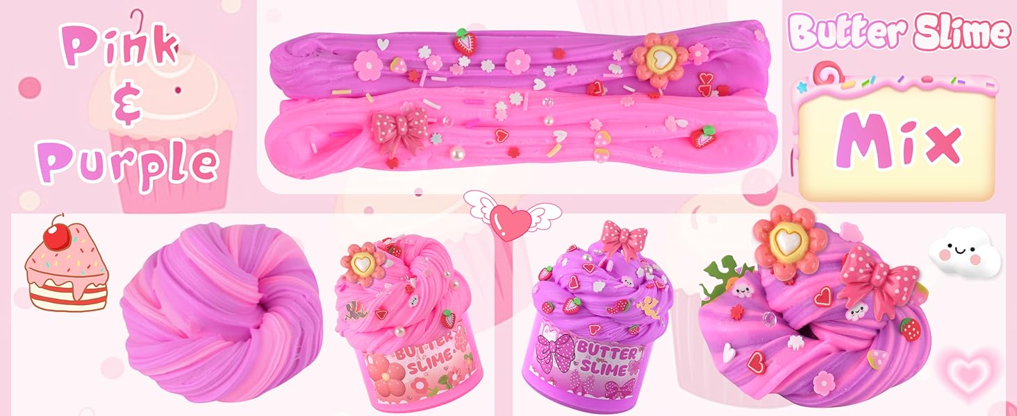 slime for kids 3 different texture of DIY slimes