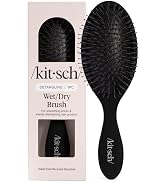 Kitsch Wet/Dry Hair Brush Detangler – Flexi Hair Brush for Women, Men & Kids | Detangling Brush f...