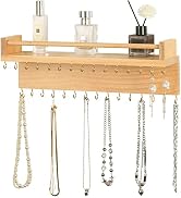 Zhithink Wall Mounted Necklace Hanger, Necklace Holder, Necklace Organizer, Hanging Jewelry Organ...