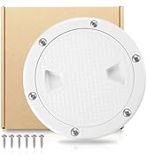 ChimimeDecor Boat Hatch Cover, Round Access Cover/Deck Plate/Non Slip Inspection Hatch, with Atta...