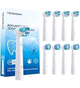 Replacement Toothbrush Heads Compatible with Oral-B Electric Toothbrush, Copper-Free Brush Refill...