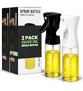 BOKKY Olive Oil Sprayer for Cooking 2 in 1, 220ml Glass Olive Oil Spray Bottle with Continuous Fi...