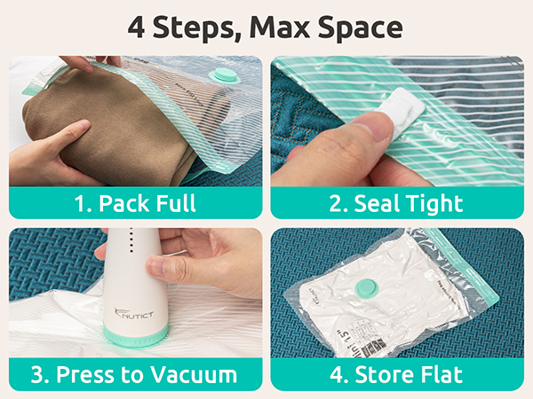 travel vacuum storage bags with pump