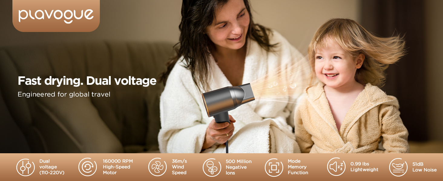 Dual Voltage Hair Dryer
