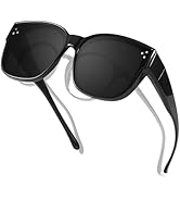 Xfeel Sunglasses Over Glasses Women, Polarized Sun Glasses Women with UV Protection Over Prescrip...