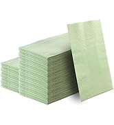 50 Pieces 3-ply Sage Green Napkins 13 x 15.7 Inches Guest Bathroom Napkins Dessert Napkins Dispos...