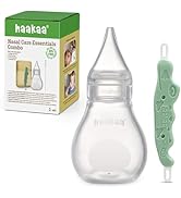 Haakaa Nasal Care Essentials Combo, Nasal Aspirator for Baby with Baby Nose Picker, Gentle Infant...