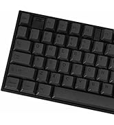PBT Keycaps 60 Percent - Black 142 Keys Keycap Set Cherry Profile DYE-Sub, Custom Gray Theme Mini...