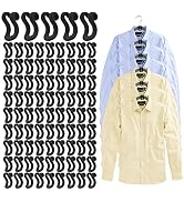 Clothes Hanger Connector Hooks, 60 Pcs Heavy Duty Velvet Clothes Hangers with Cascading Hook, Spa...