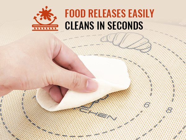 silicone pastry dough rolling mat
