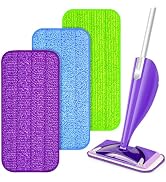 3 Pack Reusable Mop Pads for Swiffer WetJet, Wet Pads Refill Microfiber Mop Pads Refills Washable...