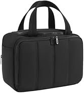 SODEER Toiletry Bag Puffy Large Travel,Lightweight Cosmetic Travel Bag with Trolley Strap,Makeup ...