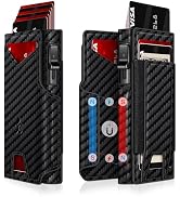 Wallet for Men Wallet with Slim Pop Up Card Holder 9-13 Cards, Bifold Minimalist Smart Wallet RFI...