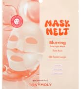 TONYMOLY Mask Melt Blurring Hydrogel Overnight Face Mask 4-Pack, Peptide Sheet Masks