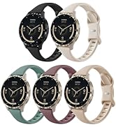 Slim Silicone 22mm Compatible with Garmin Venu 3 Watch Bands/Venu 4 45mm/Venu 2, 5 Pack Thin Soft...