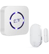EverNary Wireless Door Sensor Alarm Chime, 500 FT Range, 58 Ringtones, 5 Adjustable Volume, On/Of...