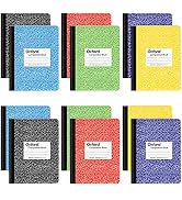 Oxford Composition Notebooks, Wide Ruled Paper, 9-3/4" x 7-1/2", Assorted Marble Covers, 100 Shee...