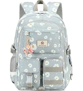 Laptop School Backpack for Teen Girls Women 15.6 Inch Cute College Backpacks Large Elementary Mid...