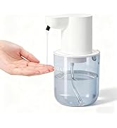 Automatic Soap Dispenser Wall Mount - Modundry White Hand Soap Dispenser for Countertop with 4-Le...