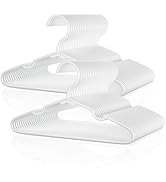 VILICK Kids Hangers 100 Pack, Premium Plastic Baby Hangers Clothes of Children, Toddler, Infant, ...