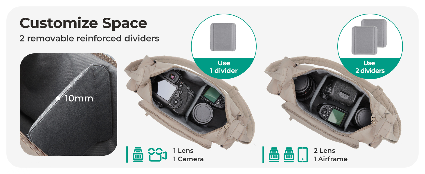 BAGSMART camera sling bag