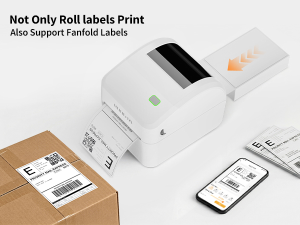 Also Support Fanfold Labels