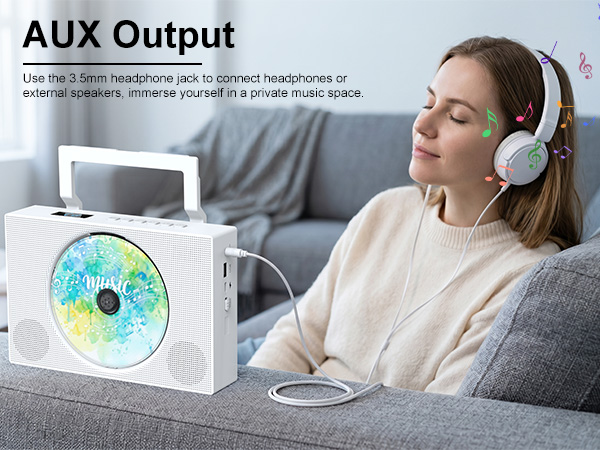 portable cd player with headphones