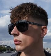 Aviator Sunglasses For Men Polarized Sunglasses Men UV Protection Carbon Fiber Temple