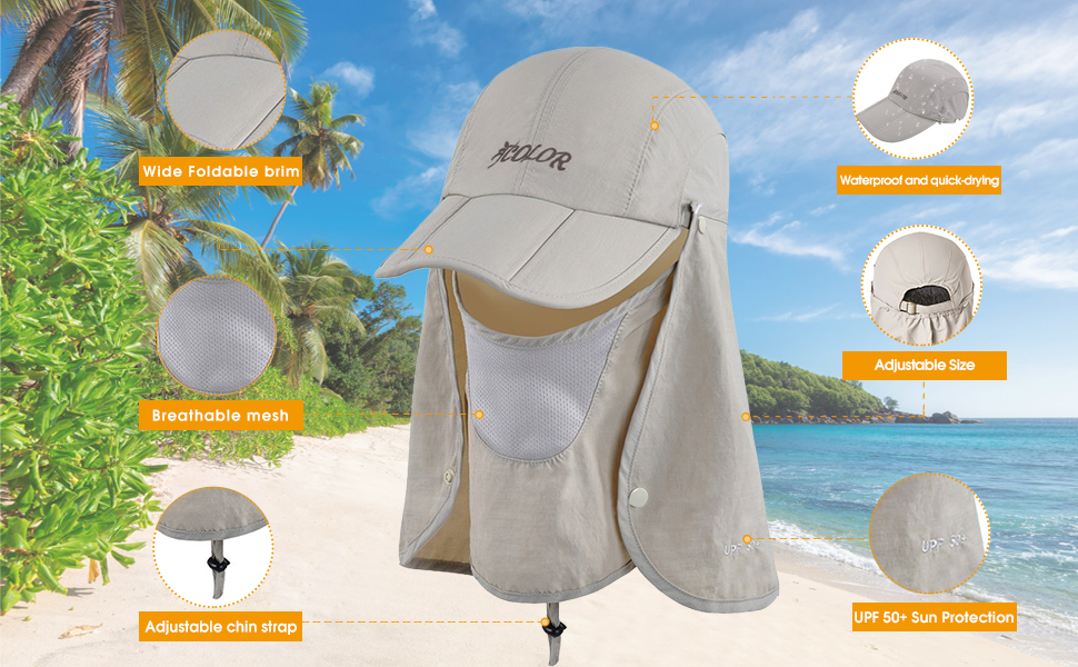 icolor golf sun hats for men ponytail sun hats for women