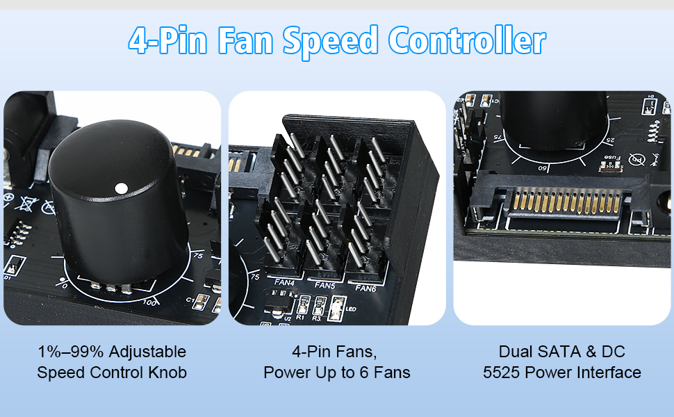 4-Pin 12V PWM Fan Controller