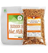 Pro Quality Nut Milk Bag XL 12x12 & Wild Harvest Sproutable Raw Almonds 3LB Bundle
