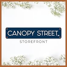 canopy street gift accessory and stationery logo with storefront