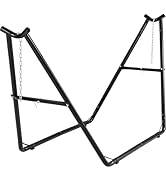 Homgava Universal 2-Person Hammock Stand, 660LBS Capacity,Heavy Duty Steel Hammock Stand, Fits 9....