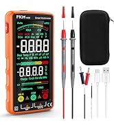 FKM Pro Digital Multimeter Tester TRMS 6000 Counts,Smart Rechargeable Voltmeter 5