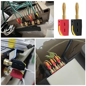 speaker snap banana connectors