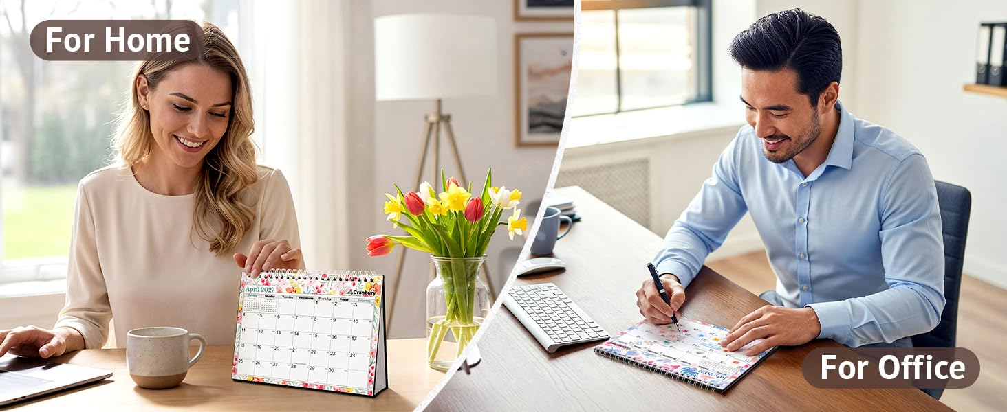8x6 Desk Calendar - For home, or for office
