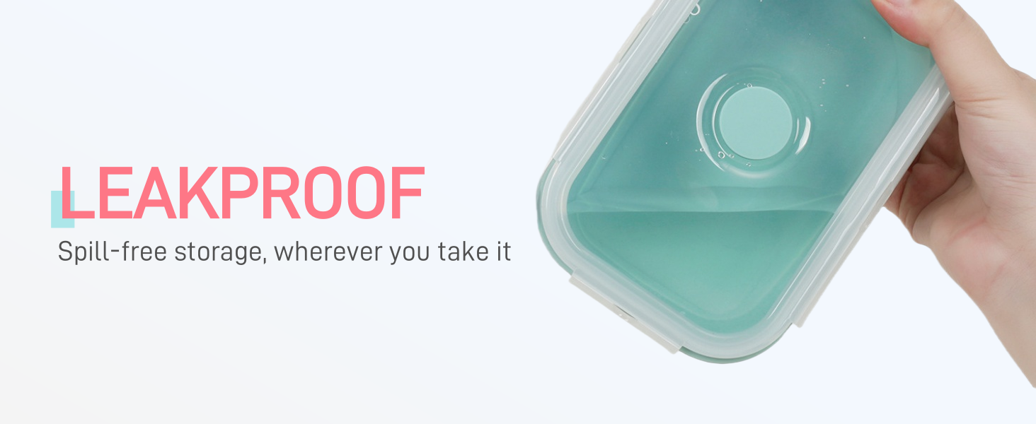 silicone lunch container prep containers collapsible