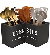 Natheeph Utensil Holder, Kitchen Utensil Holder for Counter, Extra Large Utensil Holder w/ 3-Comp...