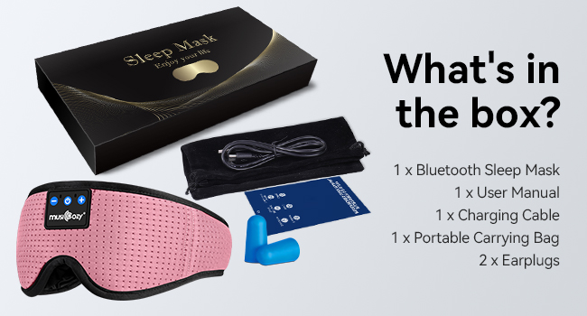 sleep headphones bluetooth sleep eye mask headphones headband for side sleepers cool gadgets gift