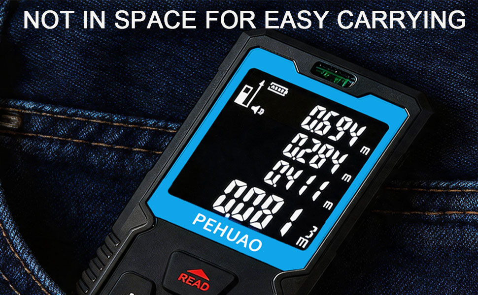 Portable laser tape measure