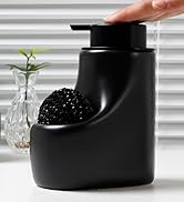 ceramic soap dispenser with sponge holder kitchen sink caddy organizer sponge caddy bathroom