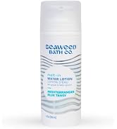 Seaweed Bath Co. Melt-in Water Lotion, Mediterranean Blue Tansy Scent, 4 Ounce, Sustainably Harve...