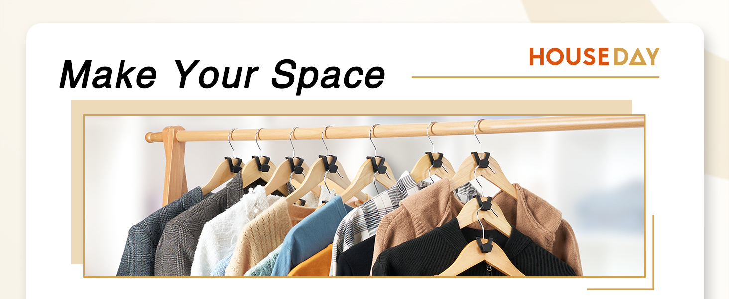 Hanger Conncector for Universal hook fits most standard closet rods saves limited space