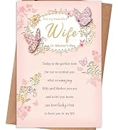 gerdiny Mother’s Day Card for Wife, Mothers Day Gifts from Husband, Mothers Day Gifts for Wife fr...