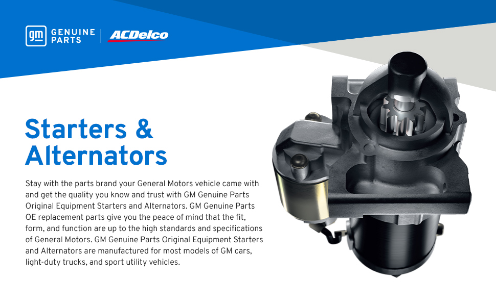 Starters and Alternators Header