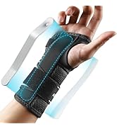 AGPTEK Carpal Tunnel Wrist Brace for Men Women, Night Sleeping Wrist Support with 2 Splints, Pain...