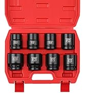 MIXPOWER 3/4- Inch Drive Shallow Impact Socket Set, 6 Point, CR-MO, Metric, Shallow, 6-Point, 24m...