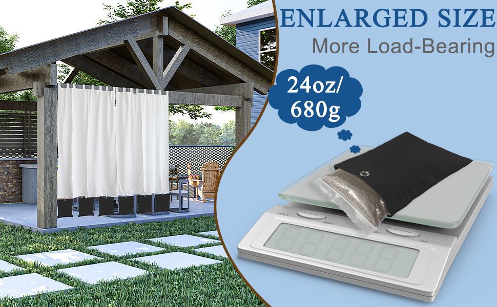 curtain weights outdoor