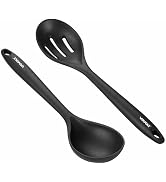 Silicone Spoons for Cooking - Kitchen Spoons for Mixing, Serving, & Stirring - 600°F Heat-Resista...